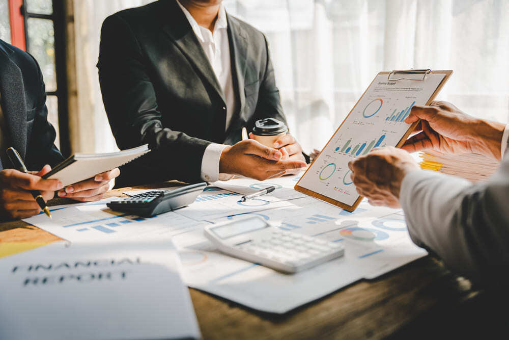 Investor reviewing financial documents for residency in Panama